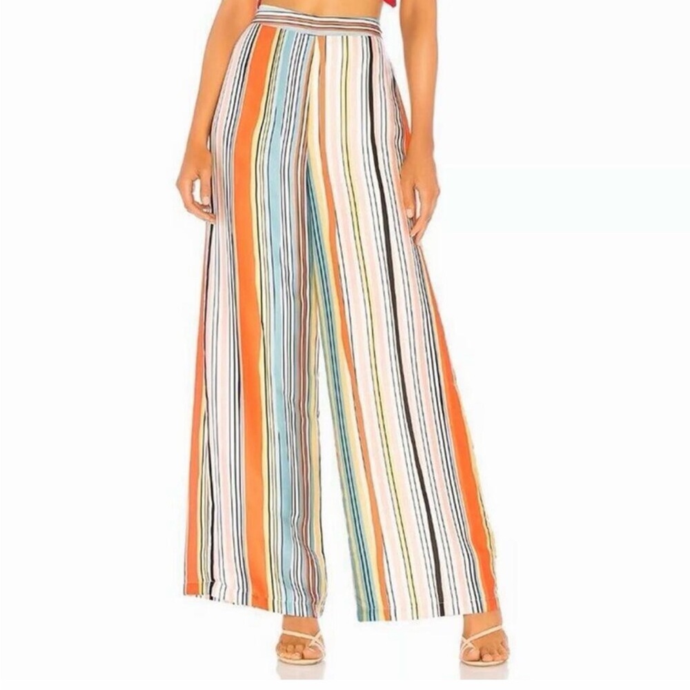 Lovers + Friends Stripe Wide-Leg Pants